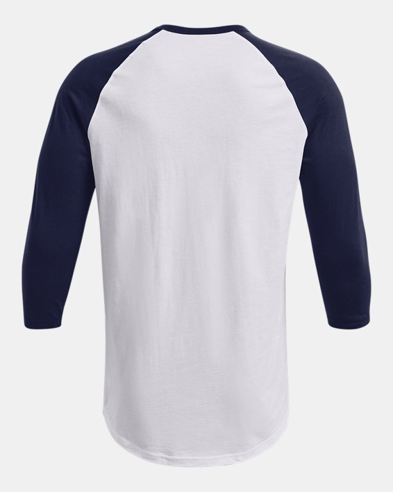 Men's UA Performance Cotton Collegiate Baseball T-Shirt, Blue, pdpMainDesktop image number 4